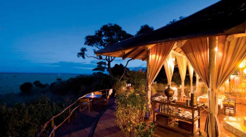 La vue depuis le camp