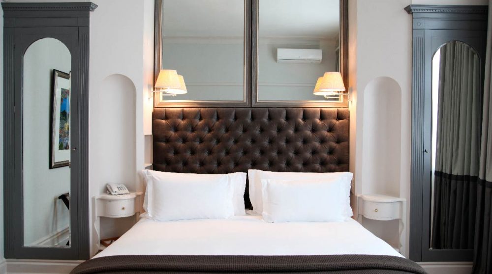 Détail du lit à Ellerman House