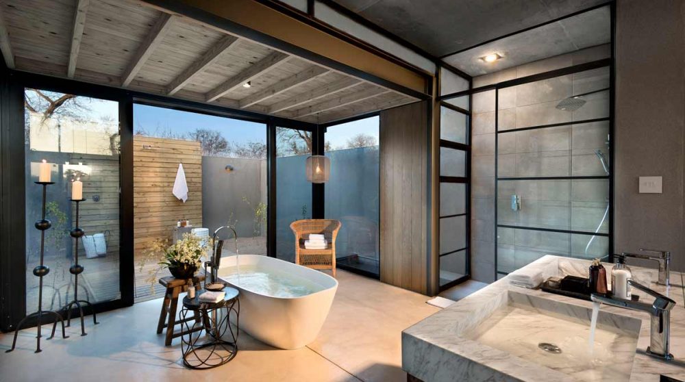 La salle de bains près du parc Kruger