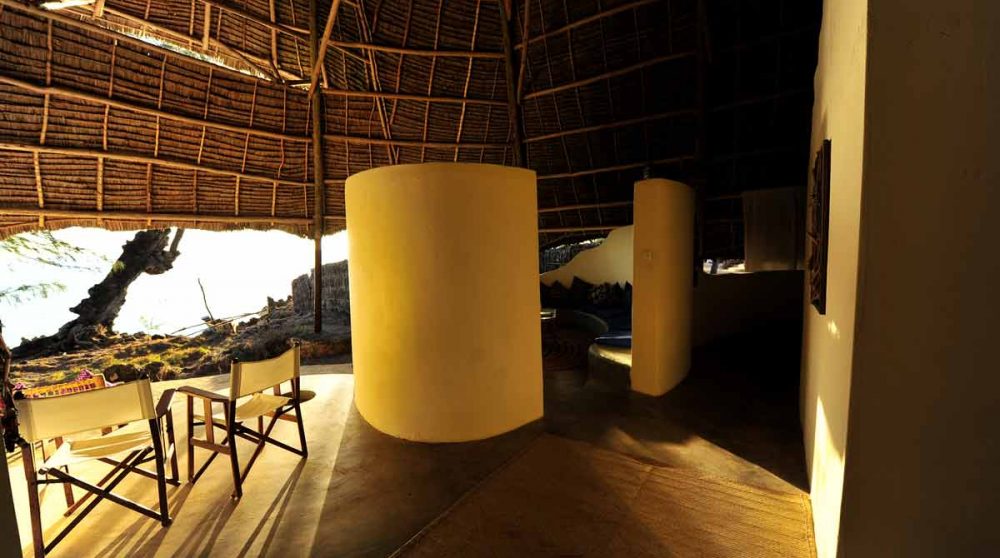 La vue depuis la terrasse d'une chambre