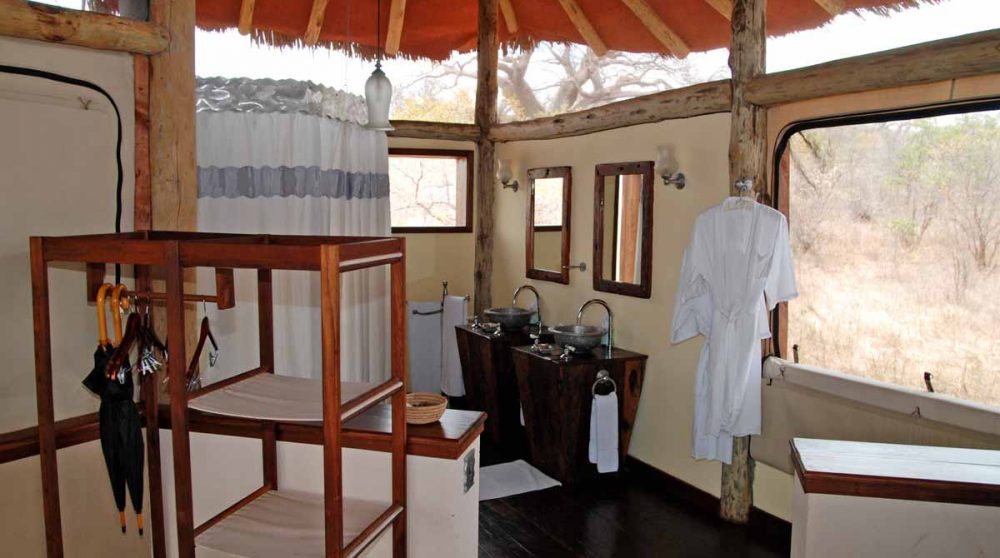 Salle de bains au lodge en Tanzanie
