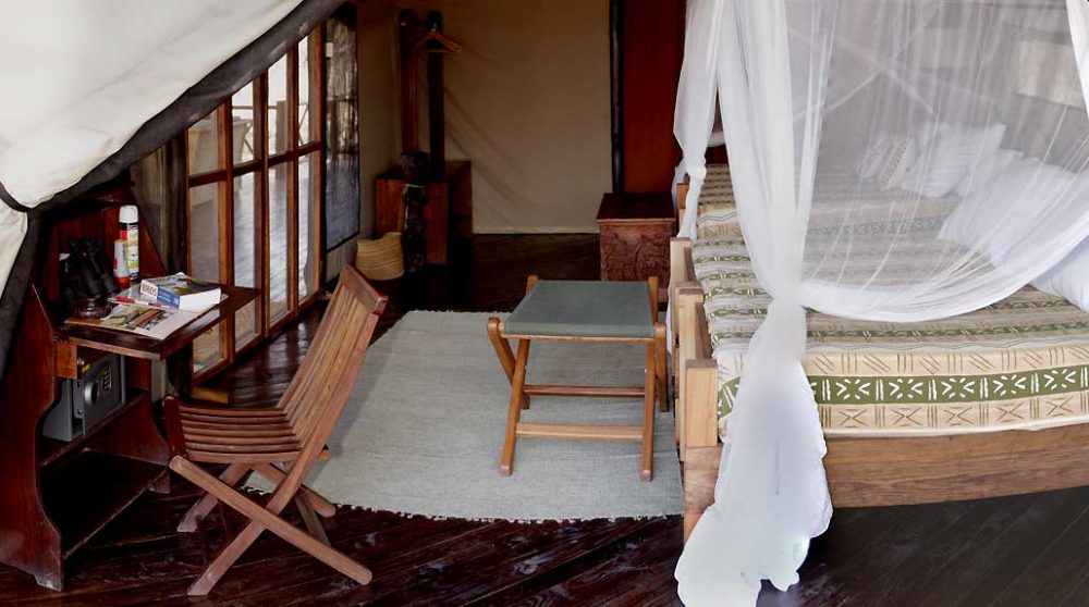 Autre vue de la chambre dans la réserve de Selous