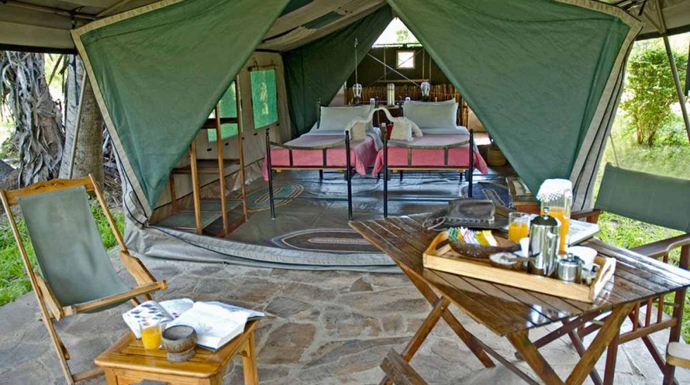 Déjeuner dans la réserve de Selous