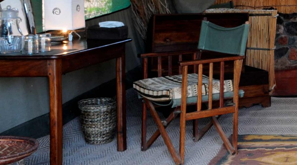 Une tente dans le parc national de Ruaha