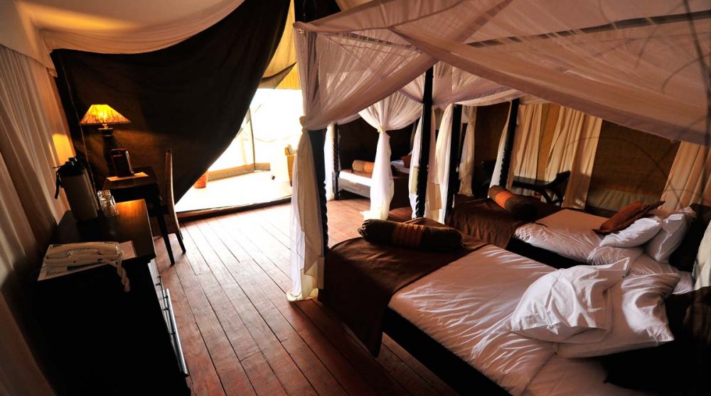 Autre vue d'une tente en Tanzanie
