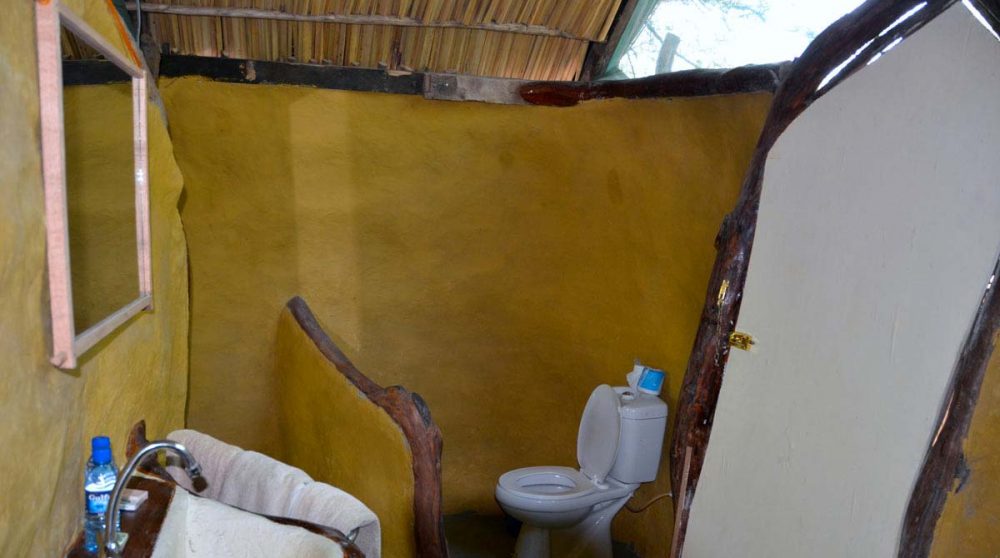 La salle de bains au Lac Natron