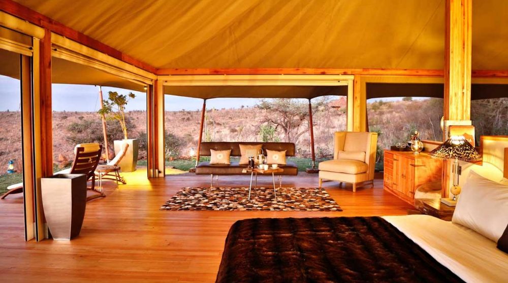 La tente en fin de journée