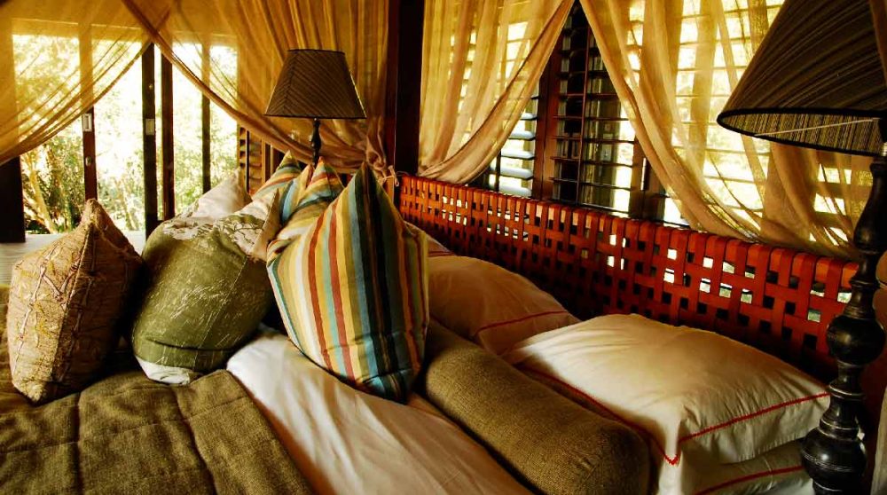 Un lit dans le Kwazulu Natal