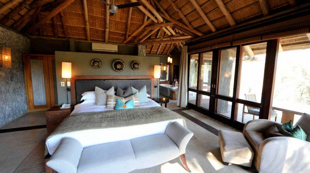 Autre vue d'une chambre à Sabi Sand