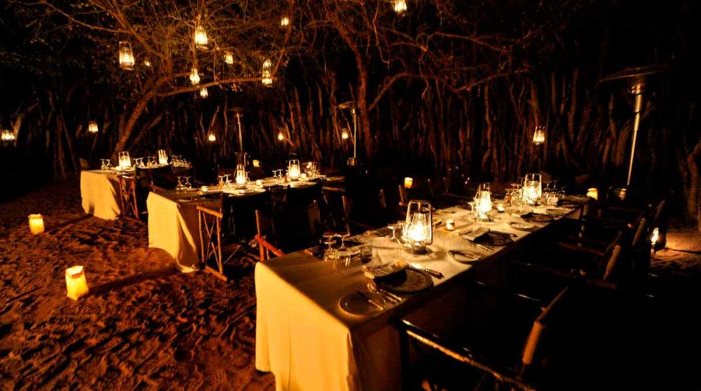 Une soirée à l'extérieur en Afrique du Sud