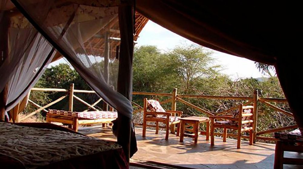 La vue depuis une chambre à Tsavo