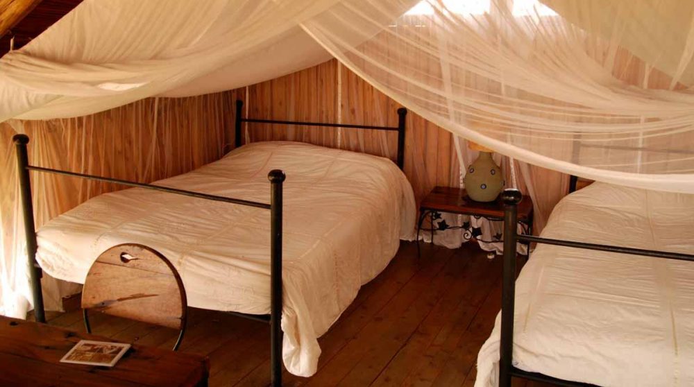 Une chambre avec deux lits à Nairobi