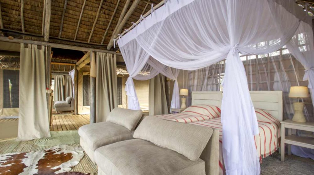 La deuxième chambre de la tente familiale