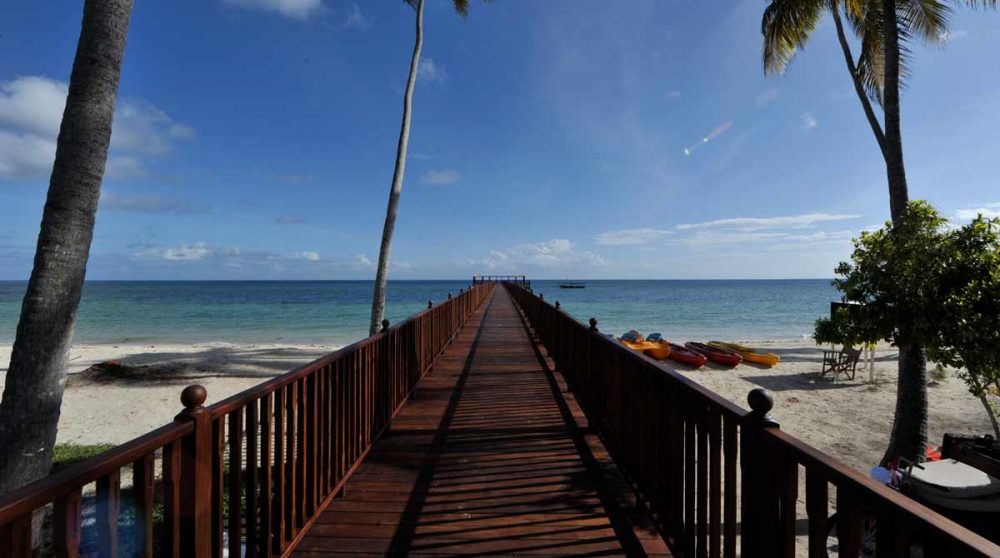 Accès à la plage à Zanzibar