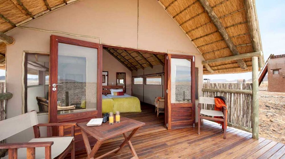 L'entrée d'une chambre à Namib