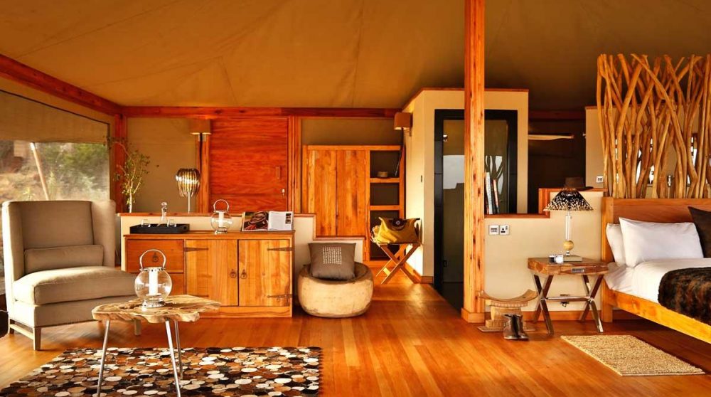 Autre vue de la tente au Kenya