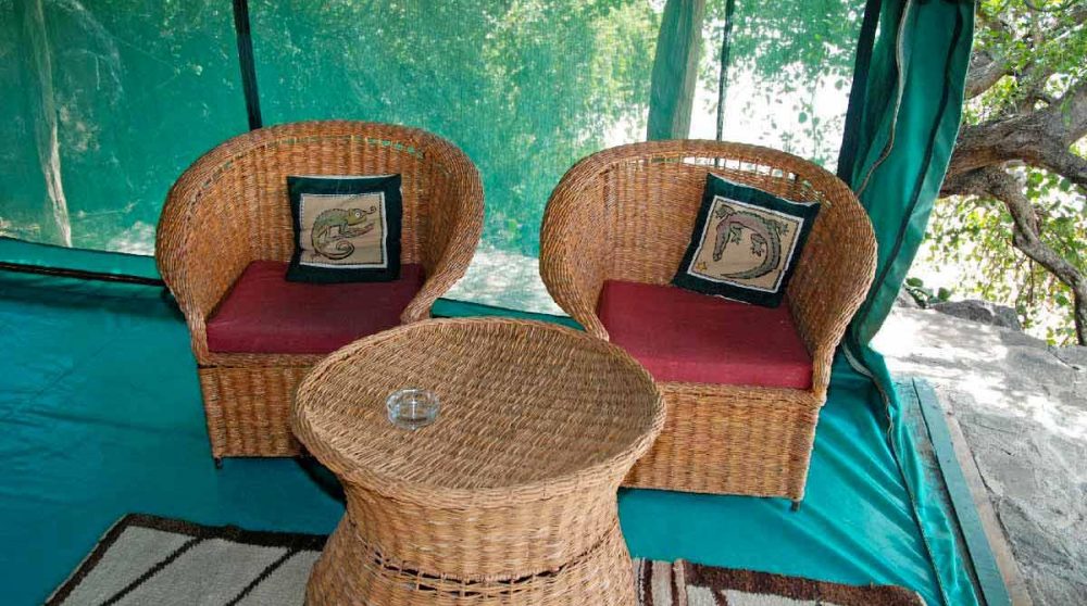 Espace détente dans une honeymoon suite