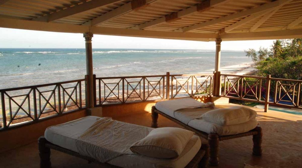 La vue depuis une terrasse