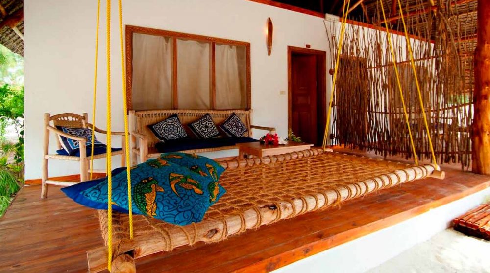 La terrasse d'une chambre