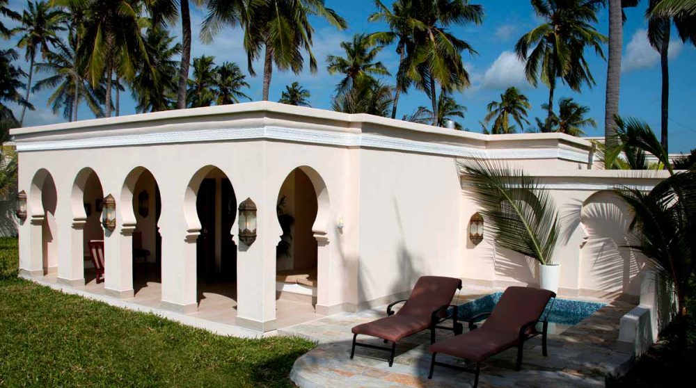 Le jardin d'une villa