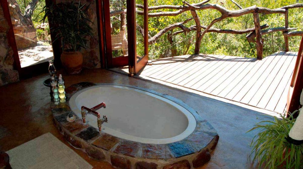 La baignoire d'un cottage au Ants Hill