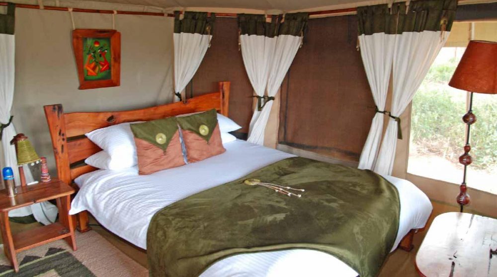 Une tente au Elephant Bedroom Camp