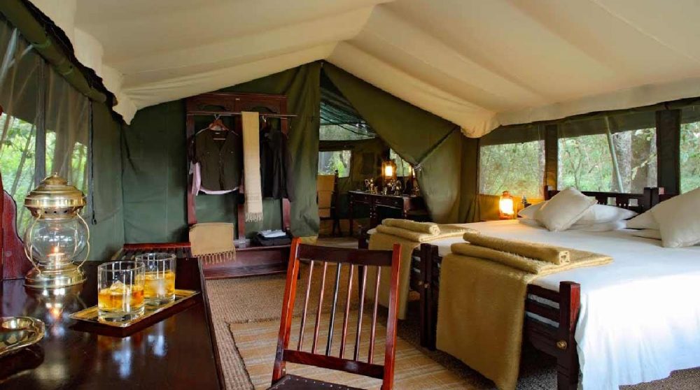 Autre exemple de tente à l'Elephant Pepper Camp