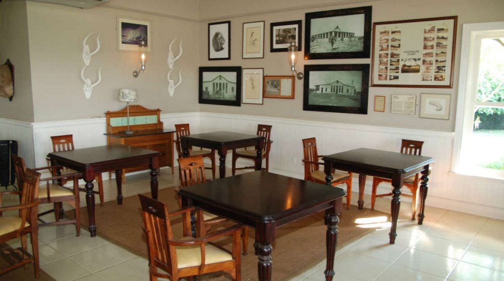 La salle à manger du Kirkmans Camp