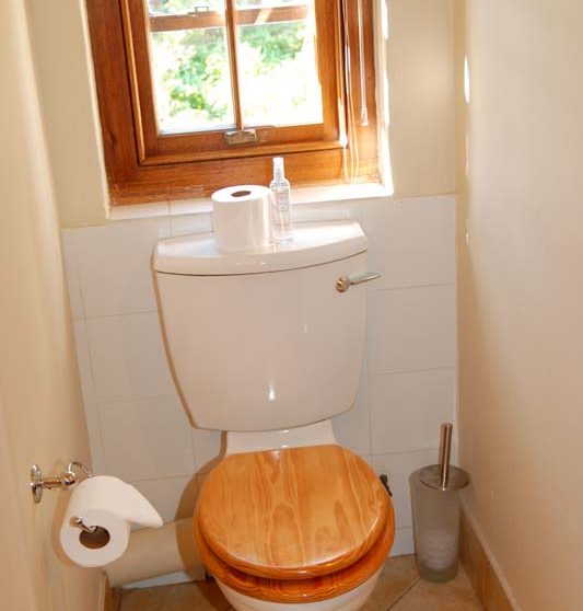 Toilettes dans une salle de bains au Quartier Français