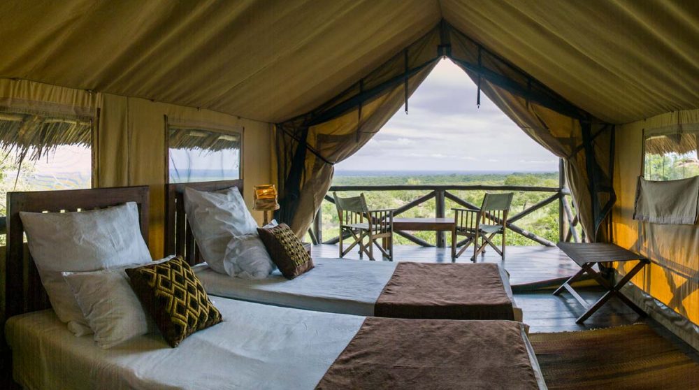 Une tente au Mawe Ninga