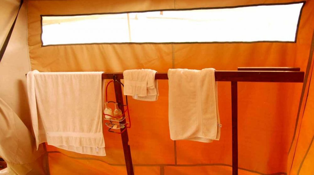 Vue d'une tente au Offbeat Mara Camp