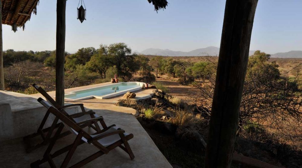 La vue depuis une chambre du Sasaab