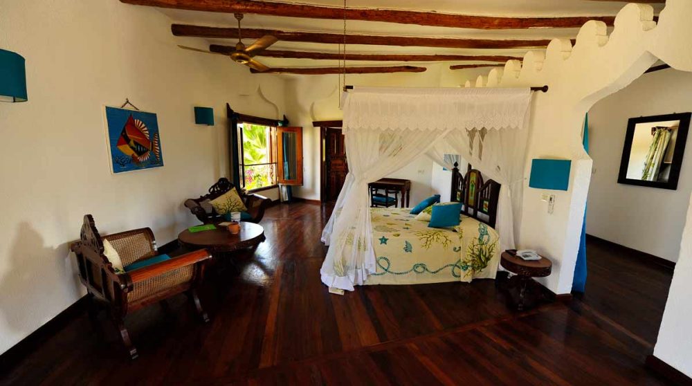 Chambre d'une garden suite au Sultan Palace