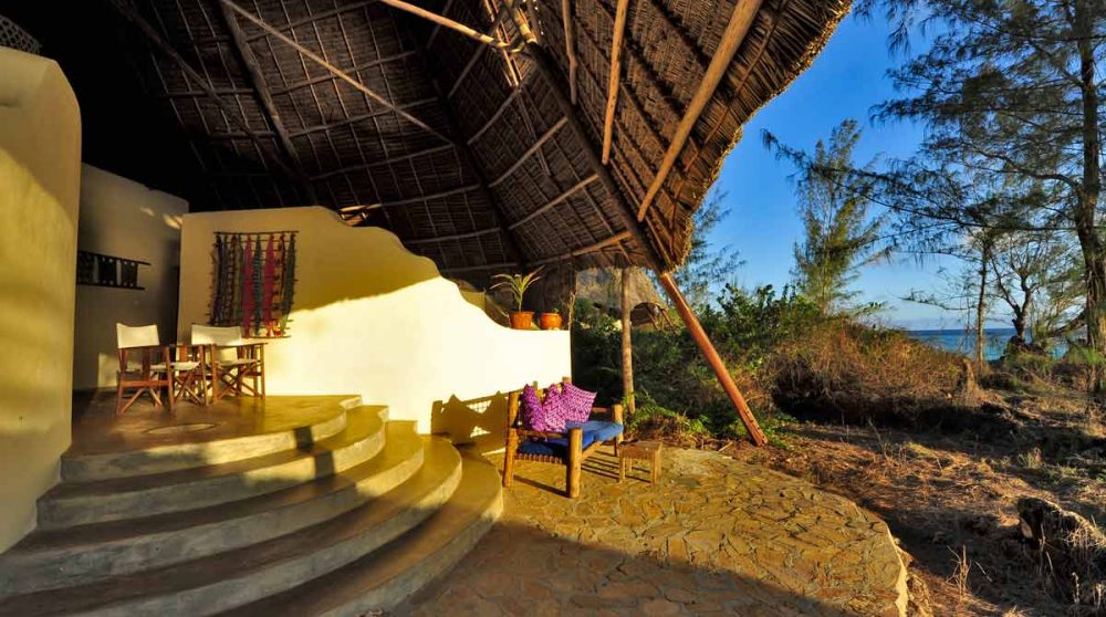 Entrée d'une chambre de l'Unguja Lodge