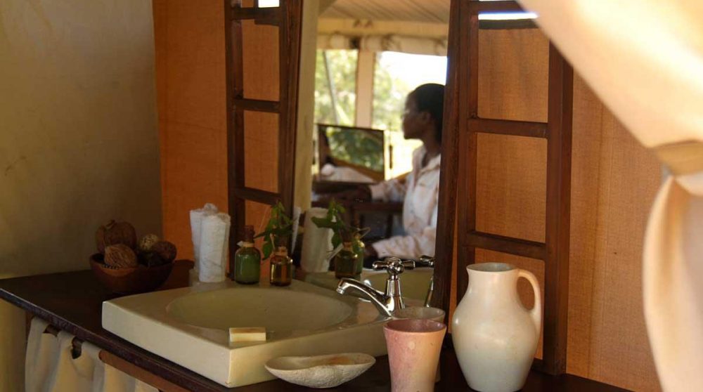 La salle de bains au Kenya