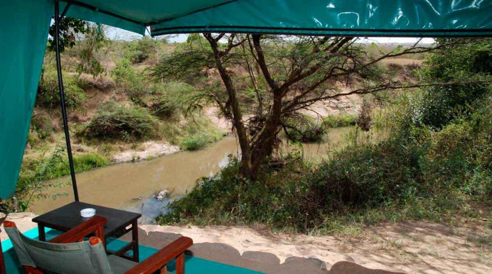 Vue sur la rivière au Kenya