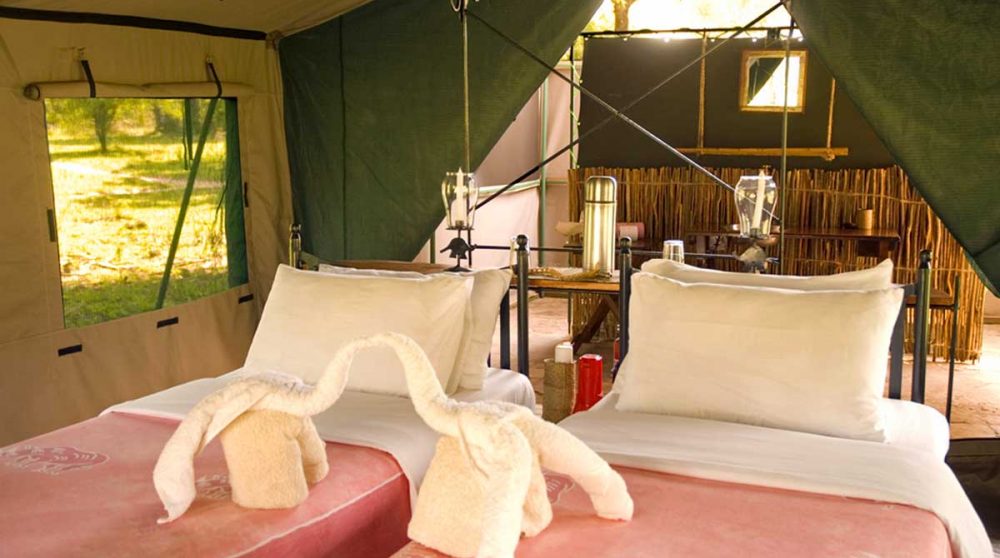 Autre vue d'une tente en Tanzanie