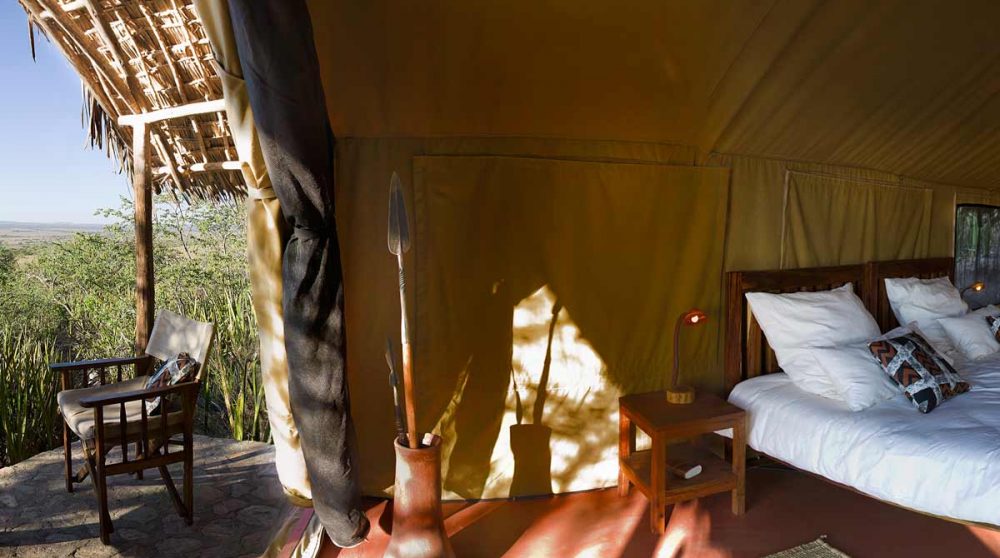 Une tente du camp en Tanzanie