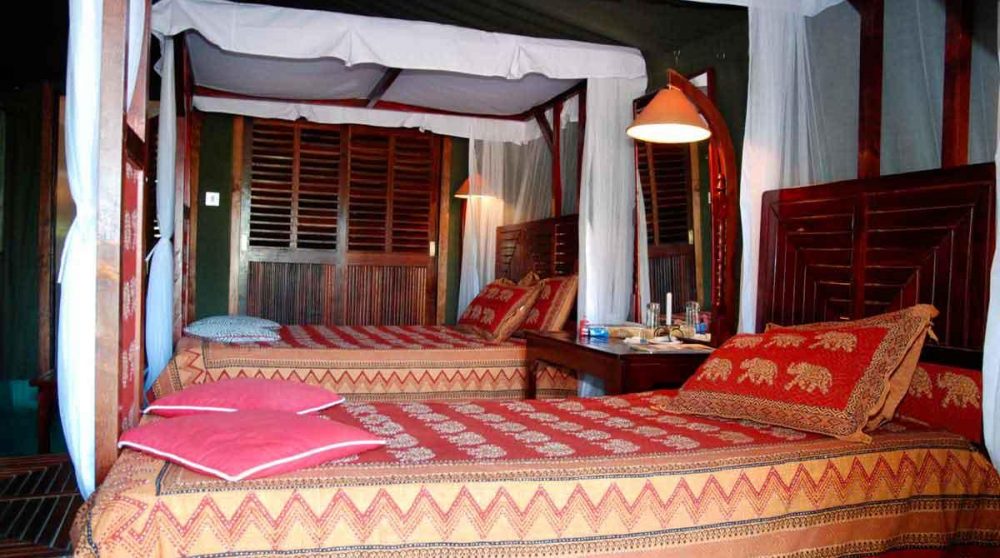 Chambre dans une tente