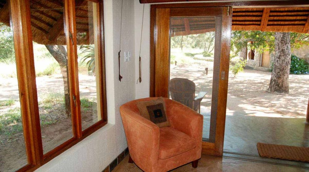Fauteuil dans une chambre en Afrique du Sud