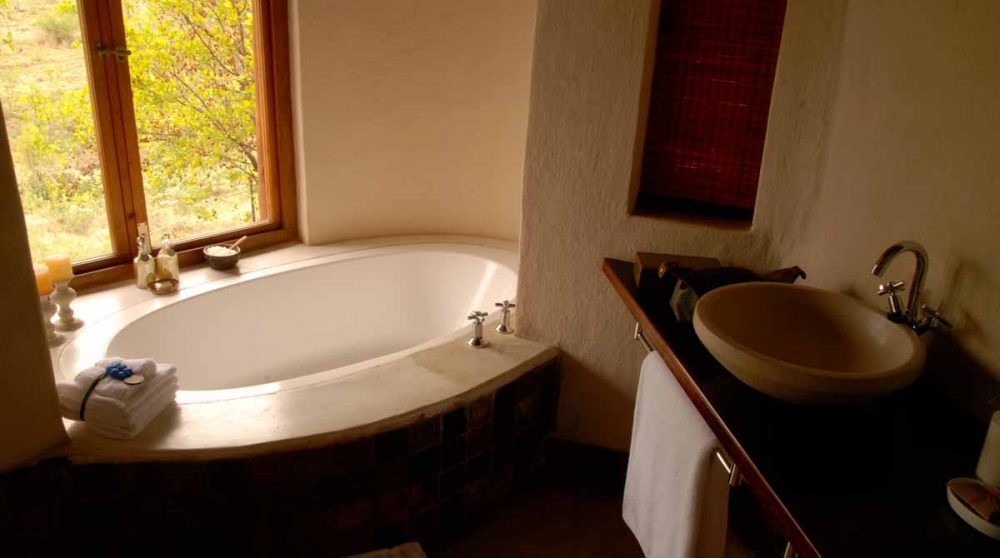 Baignoire dans une suite en Afrique du Sud