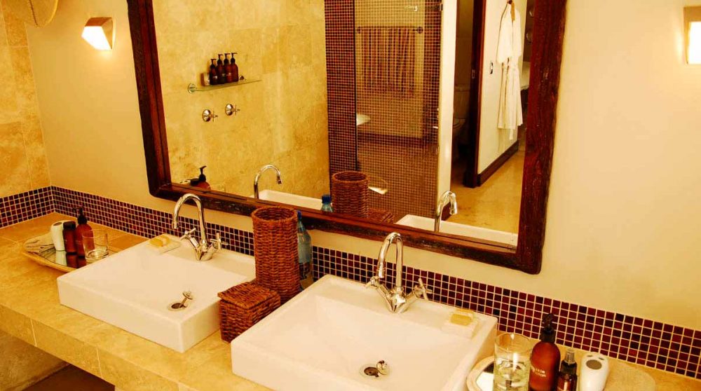 Lavabos dans la salle de bains en Afrique du Sud