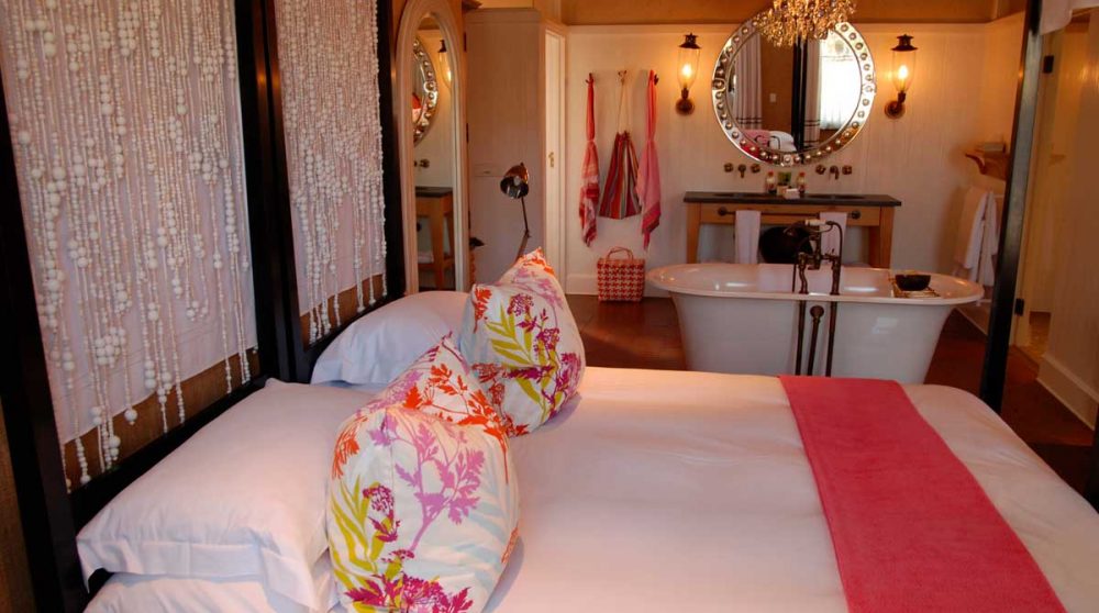 Le lit dans une suite en Afrique du Sud