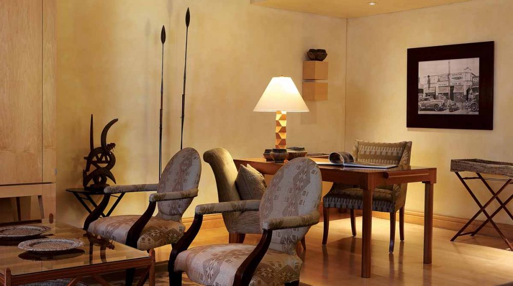 La partie salon à Johannesburg