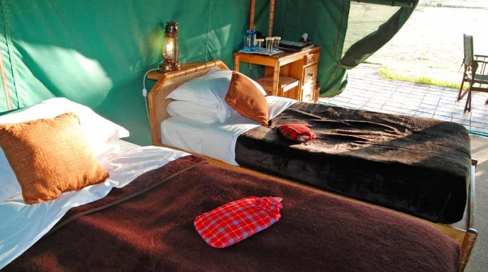 Vue sur les lits au Kenya