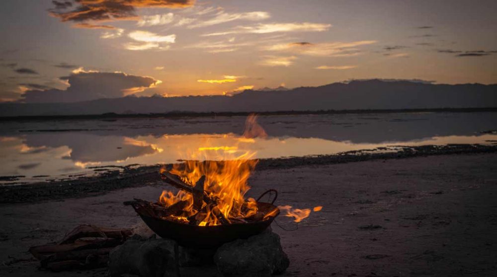 Apéritif au coucher de soleil