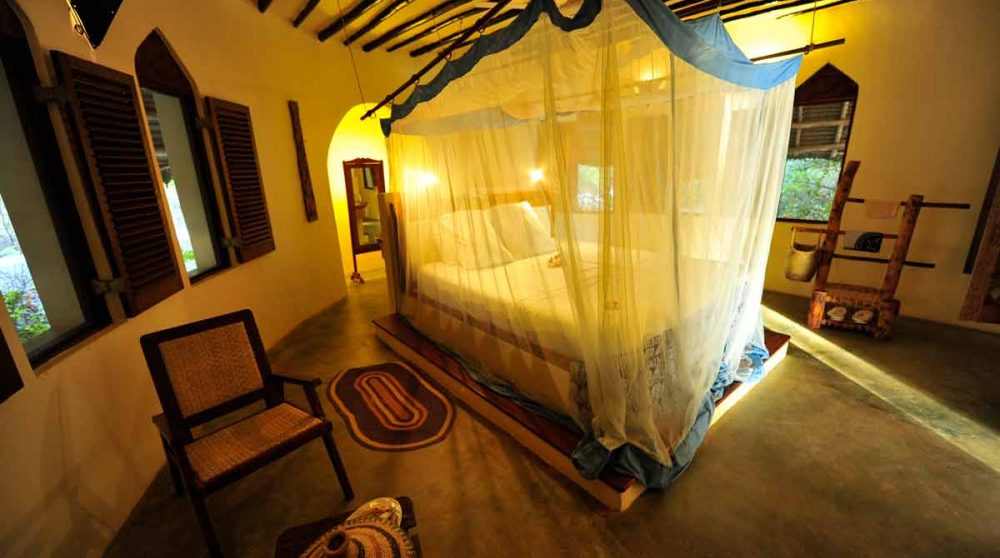 Lit dans une chambre à Zanzibar