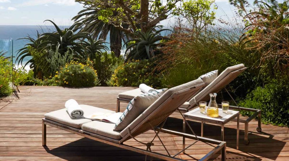 Terrasse d'une chambre Deluxe Spa