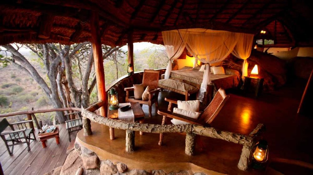 Chambre honeymoon suite au Kenya