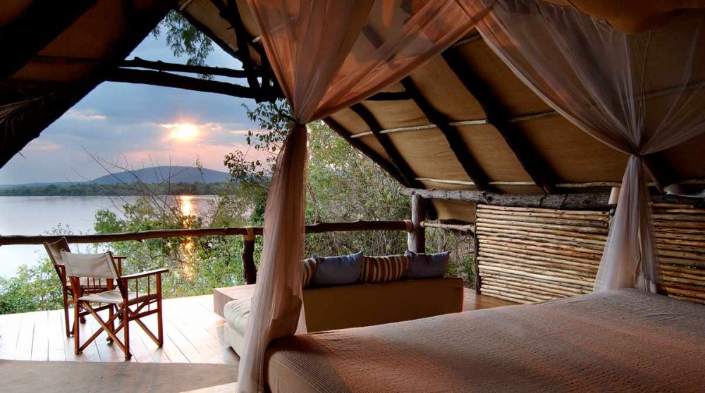 Coucher de soleil dans une chambre